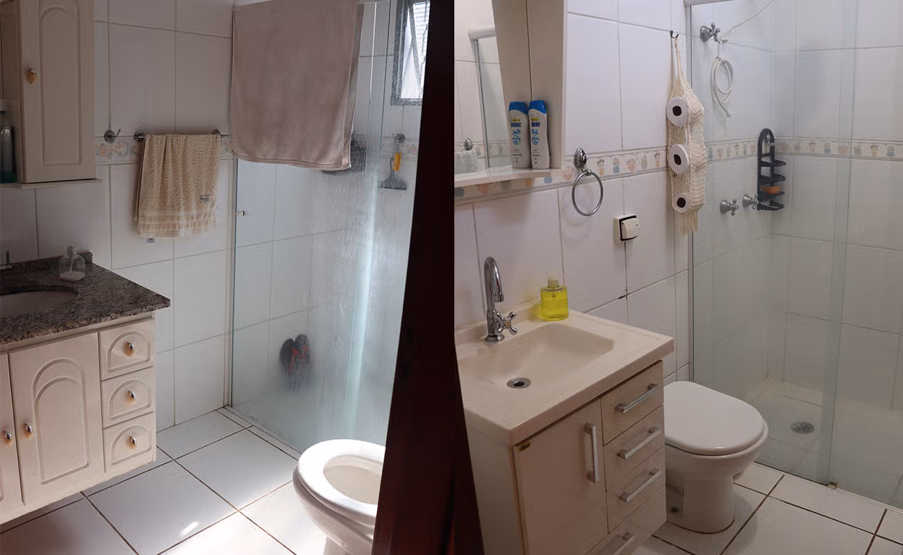 Banheiro da Suíte + Banheiro Social